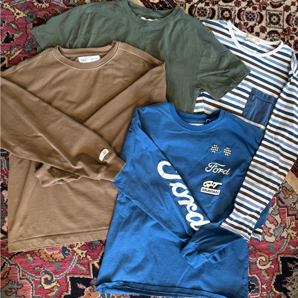 Zara Boys size 13-14 Long Sleeve Tees Lot